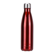 Charger l'image dans la galerie, Gourde rouge métallique en acier inoxydable