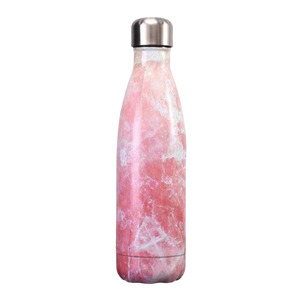 Gourde marbre rose en acier inoxydable