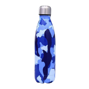 Gourde camo bleu en Acier inoxydable