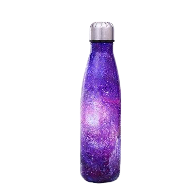 Gourde galaxie violette en Acier inoxydable